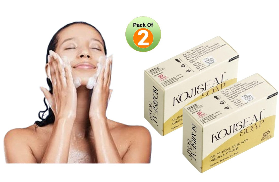 Kojiseal Kojic Acid Brightening Soap – Glutathione Glow Bar | Pack of 2