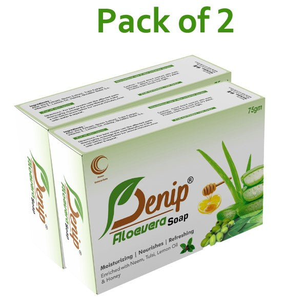 Denip Aloe Vera Soap – Clear Skin Refresh Bar | Pack of 2