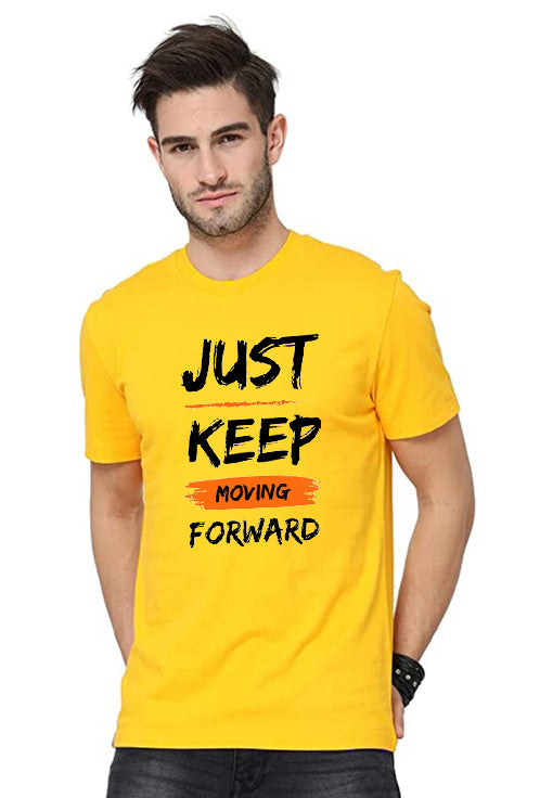 High Quality Yellow Printed T-Shirt