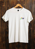 High Quality Matty White Khelo India Printed Men T-Shirt