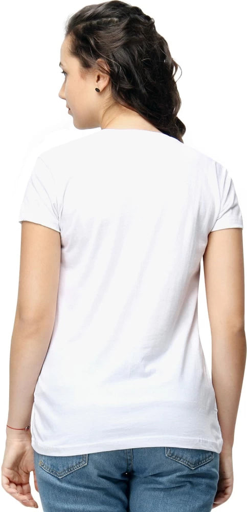 Chic Style Printed White Women’s T-Shirt