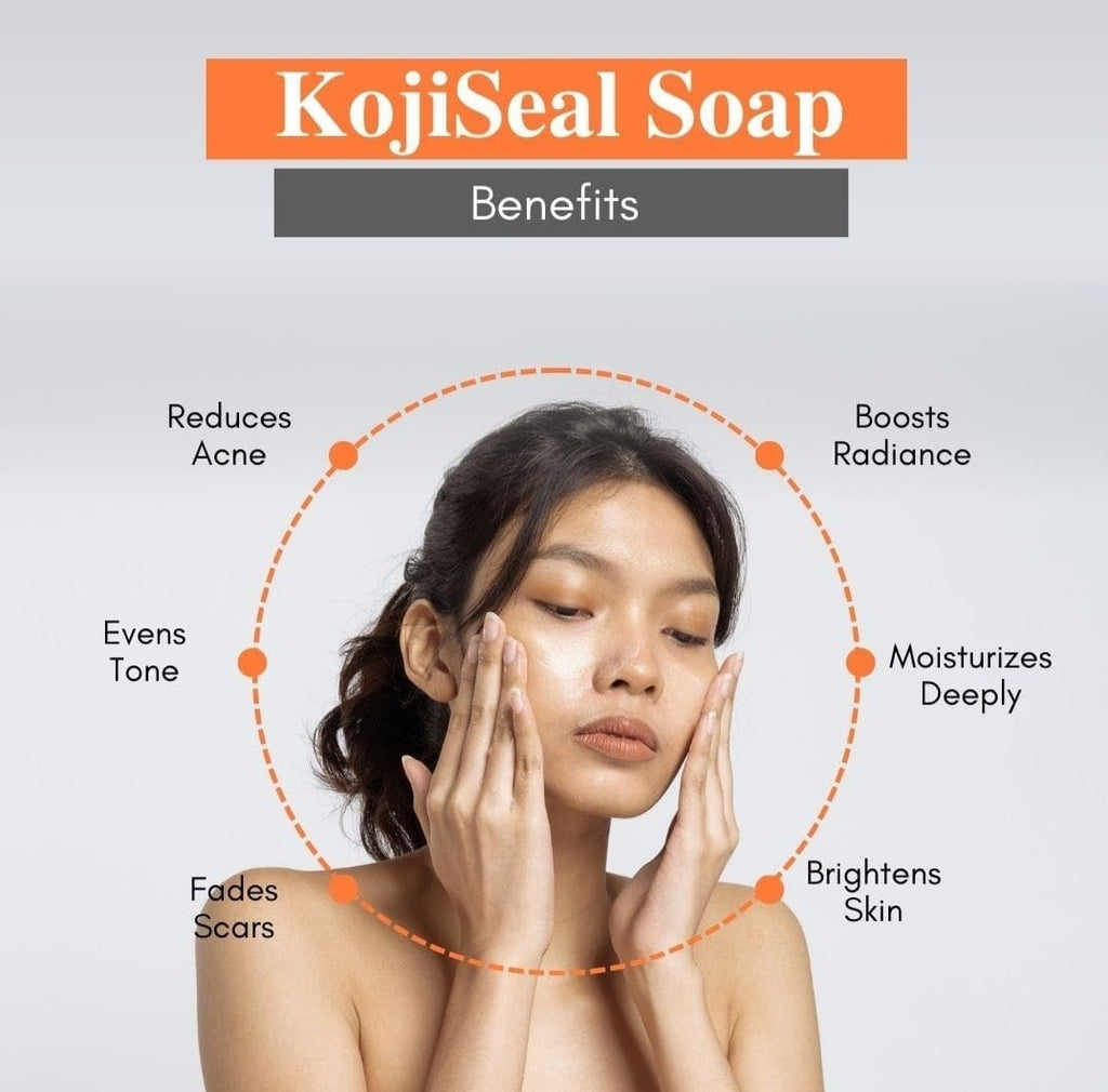 Kojiseal Kojic Acid Brightening Soap – Glutathione Glow Bar | Pack of 3